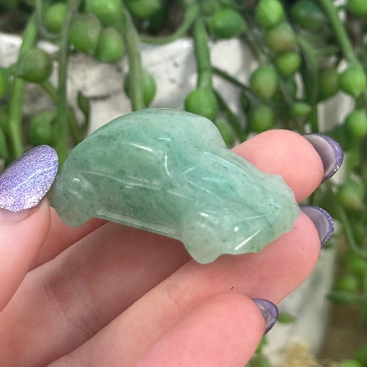 Green Strawberry Quartz Car (I688)