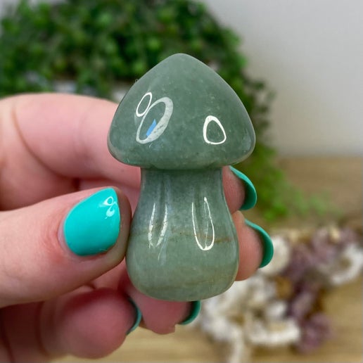 Green Aventurine Medium Mushrooms