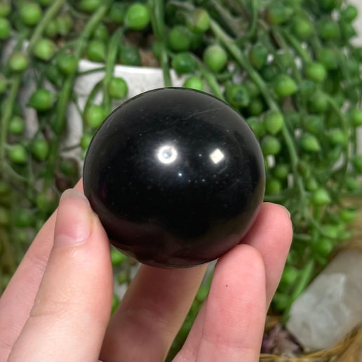 Black Tourmaline Sphere (H642)