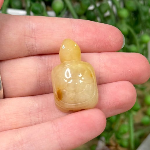 Yellow Jade Mini Turtle