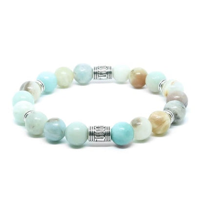 Amazonite Silver Large Bracelet