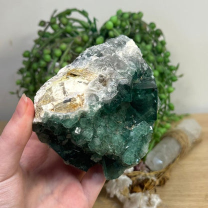 Green Cubic Fluorite Cluster (L380)