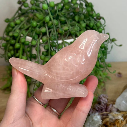 Rose Quartz Bird (L872)