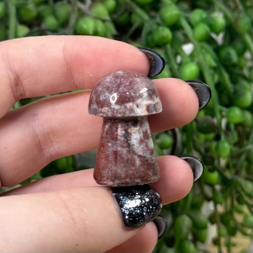 Strawberry Calcite Medium Mushroom