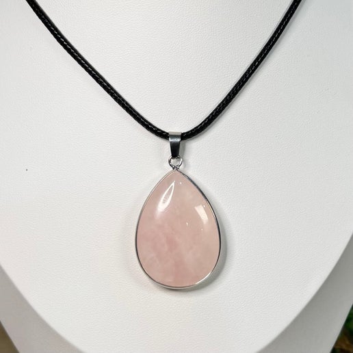 Rose Quartz Necklace (I331) (I332)