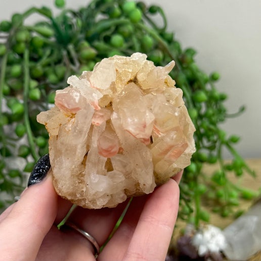 Red Phantom Quartz Cluster (I689)