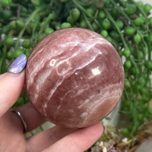 Rose Calcite Sphere (D626)
