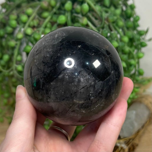 Tourmaline In Quartz Sphere (G491)