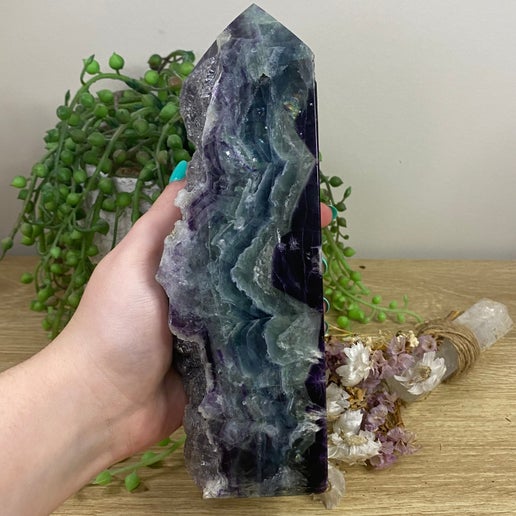 Rainbow Fluorite Tower (A322)