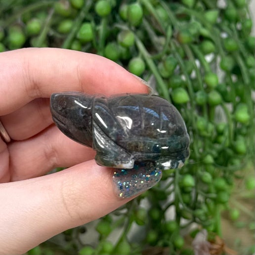 Moss Agate Turtle (C392)