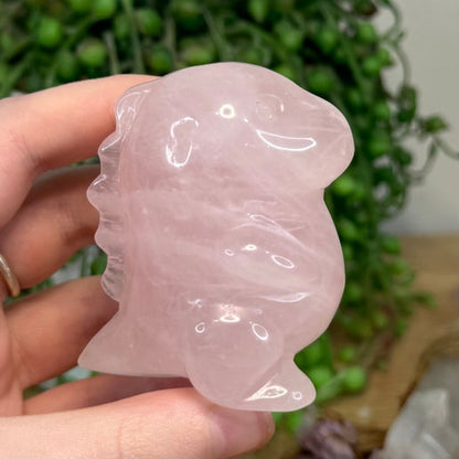 Rose Quartz Chubby Dino (M174)