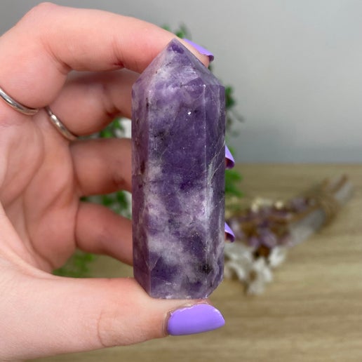 Lepidolite Point (D118)