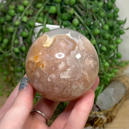 Flower Agate Sphere (L107)