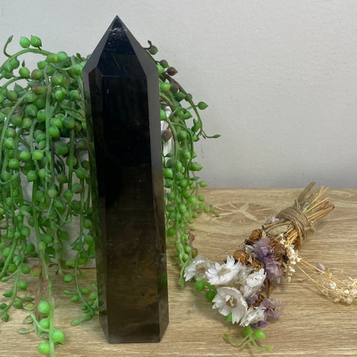 Smokey Quartz Tower (F883)