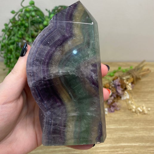 Rainbow Fluorite Tower (B505)