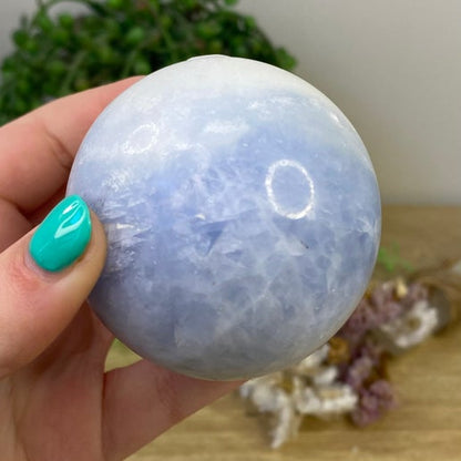 Blue Calcite Sphere (B4)