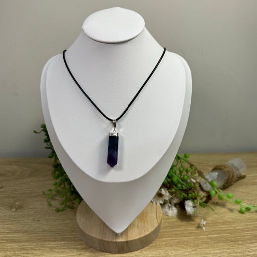 Rainbow Fluorite Necklace (J181)