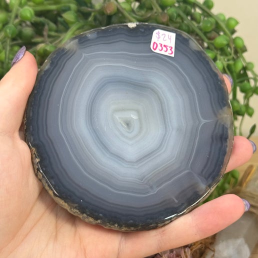 Hand Agate Slice (D352)