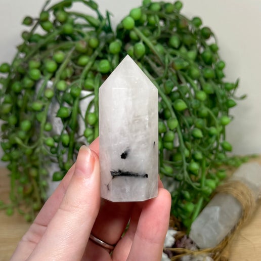 Tourmaline In Quartz Point (L454)