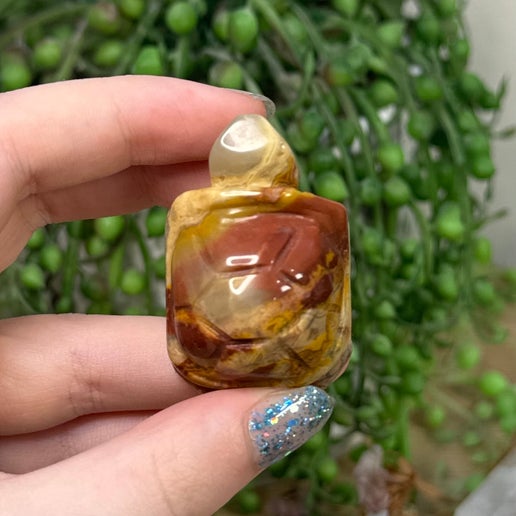 Crazy Lace Agate Turtle (H910)