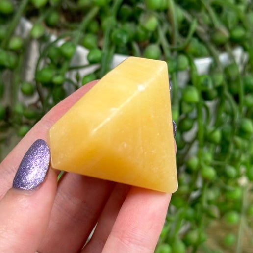 Yellow Calcite Diamond (I292) (I288) (I286) (I287) (I289)