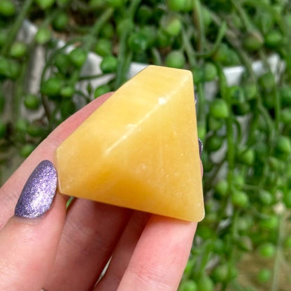 Yellow Calcite Diamond (I292) (I288) (I286) (I287) (I289)