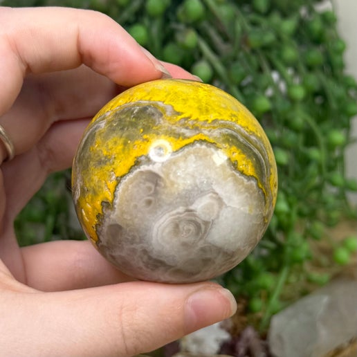 Bumble Bee Jasper Sphere (G227)