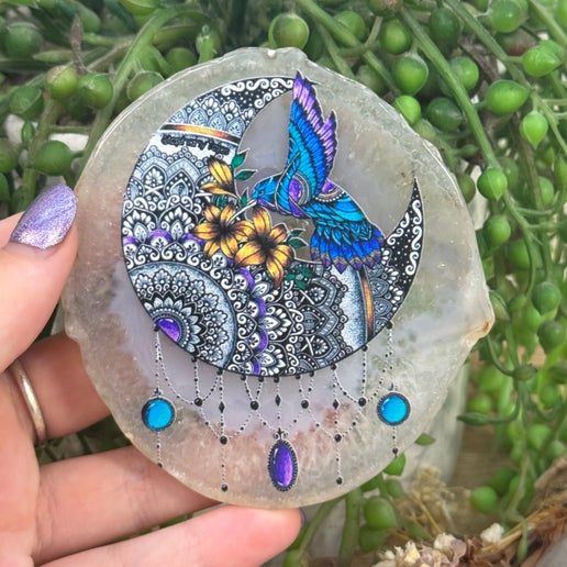 Dream Catcher Agate Slice (F748)