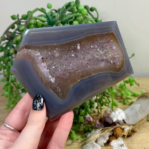 Amethyst / Agate Slab (J689)