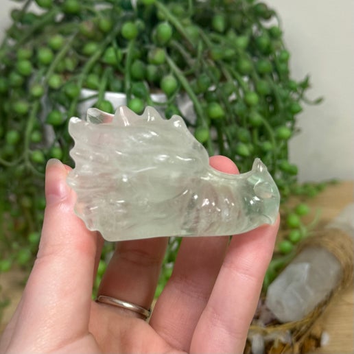 Green Fluorite Dragon Head (E810)