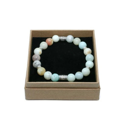 Amazonite Silver Large Bracelet