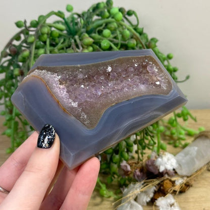 Amethyst / Agate Slab (J689)