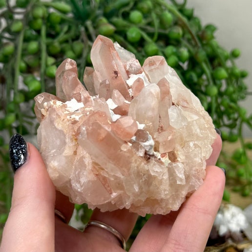 Red Phantom Quartz Cluster (I690)