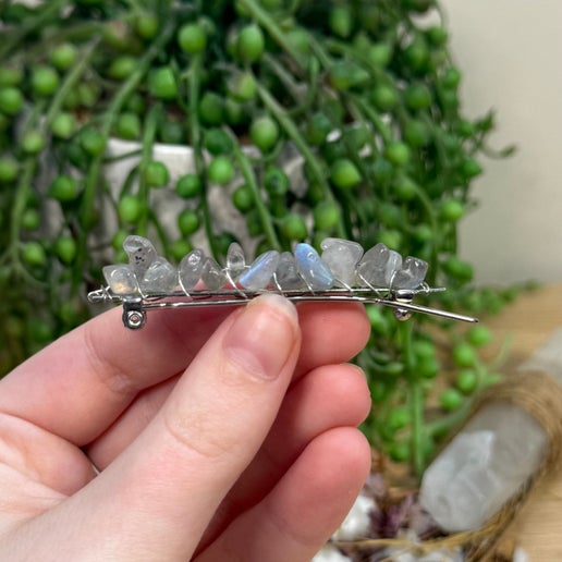 Labradorite Hair Clip