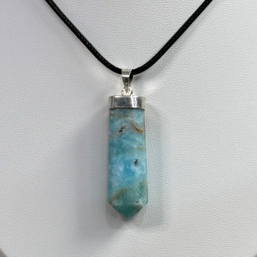 Blue Aragonite Necklace (J168)