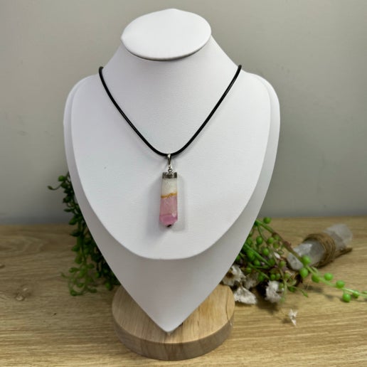 Pink Aragonite Necklace (J148)