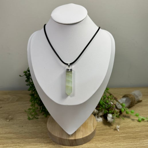 Pistachio Calcite Necklace (J155)