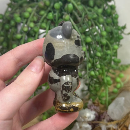 Picture Stone Jasper Bear (L696)