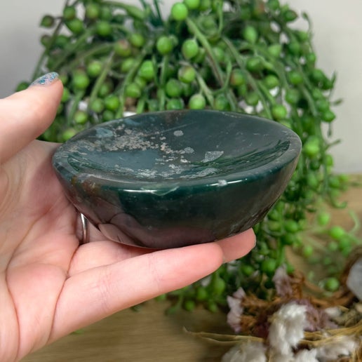 Moss Agate Bowl (L27)