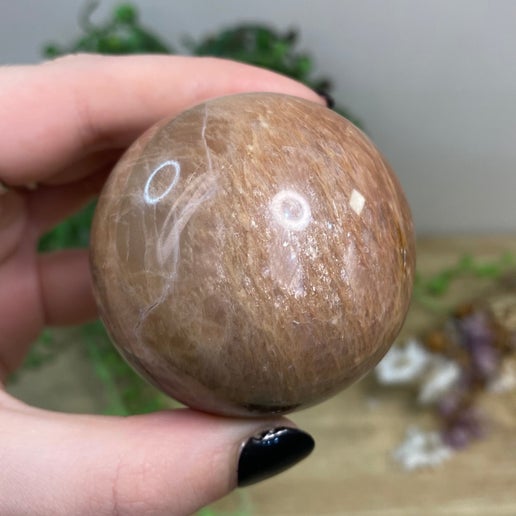 Peach Moonstone Sphere (B137)