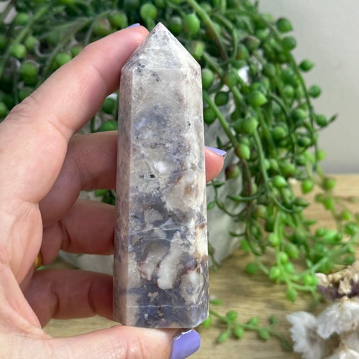 Blue Flower Agate Point (D153)