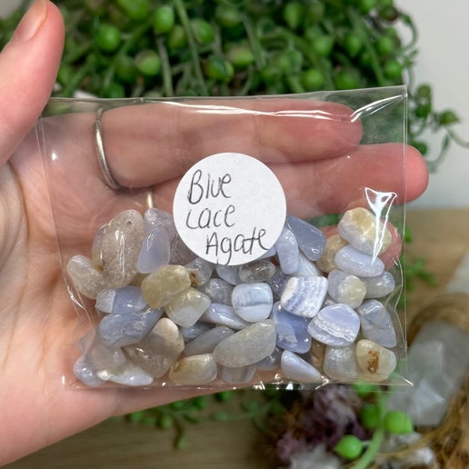 Blue Lace Agate 50gram Chip Bag