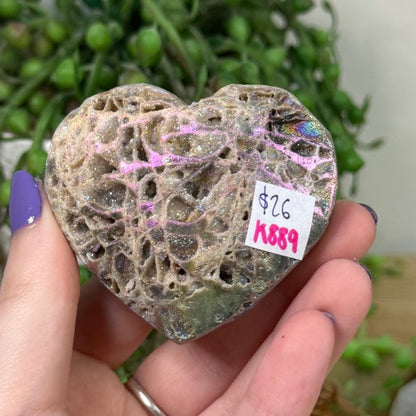 Aura Sphalerite Heart (K889)