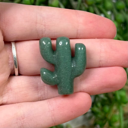Green Aventurine Small Cactus