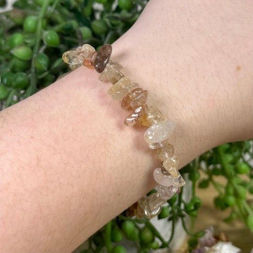 Golden Rutile Chip Bracelet