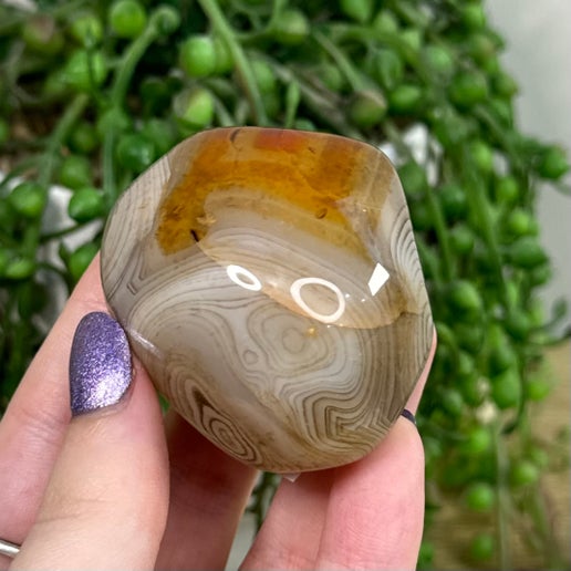 Sardonyx Palm Stone (H936)