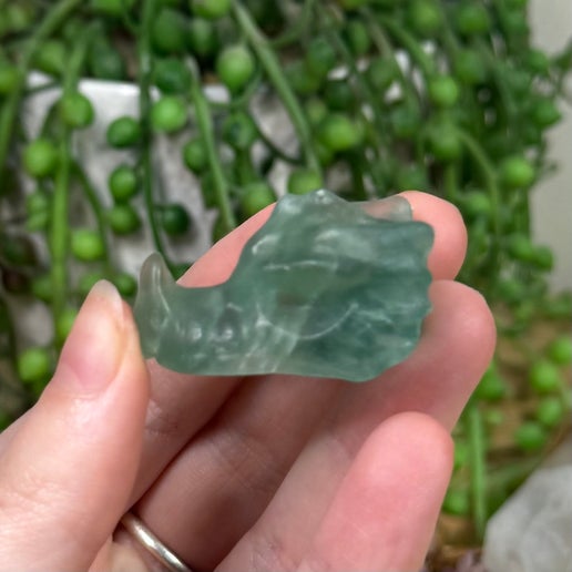 Green Fluorite Small Dragon Head