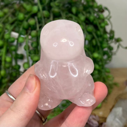 Rose Quartz Chubby Dino (M173)