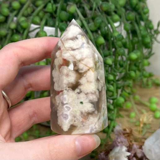 Green Flower Agate Point (C612)