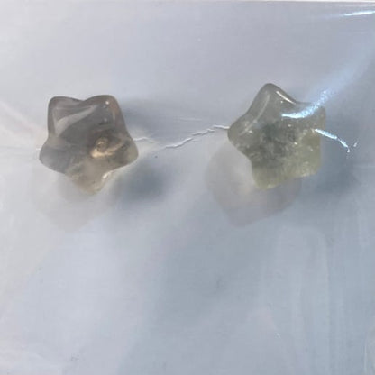 Fluorite Star Stud Earrings